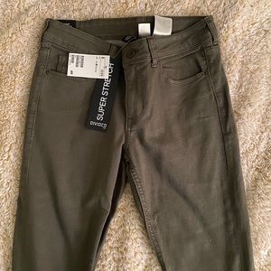 Olive green jeans